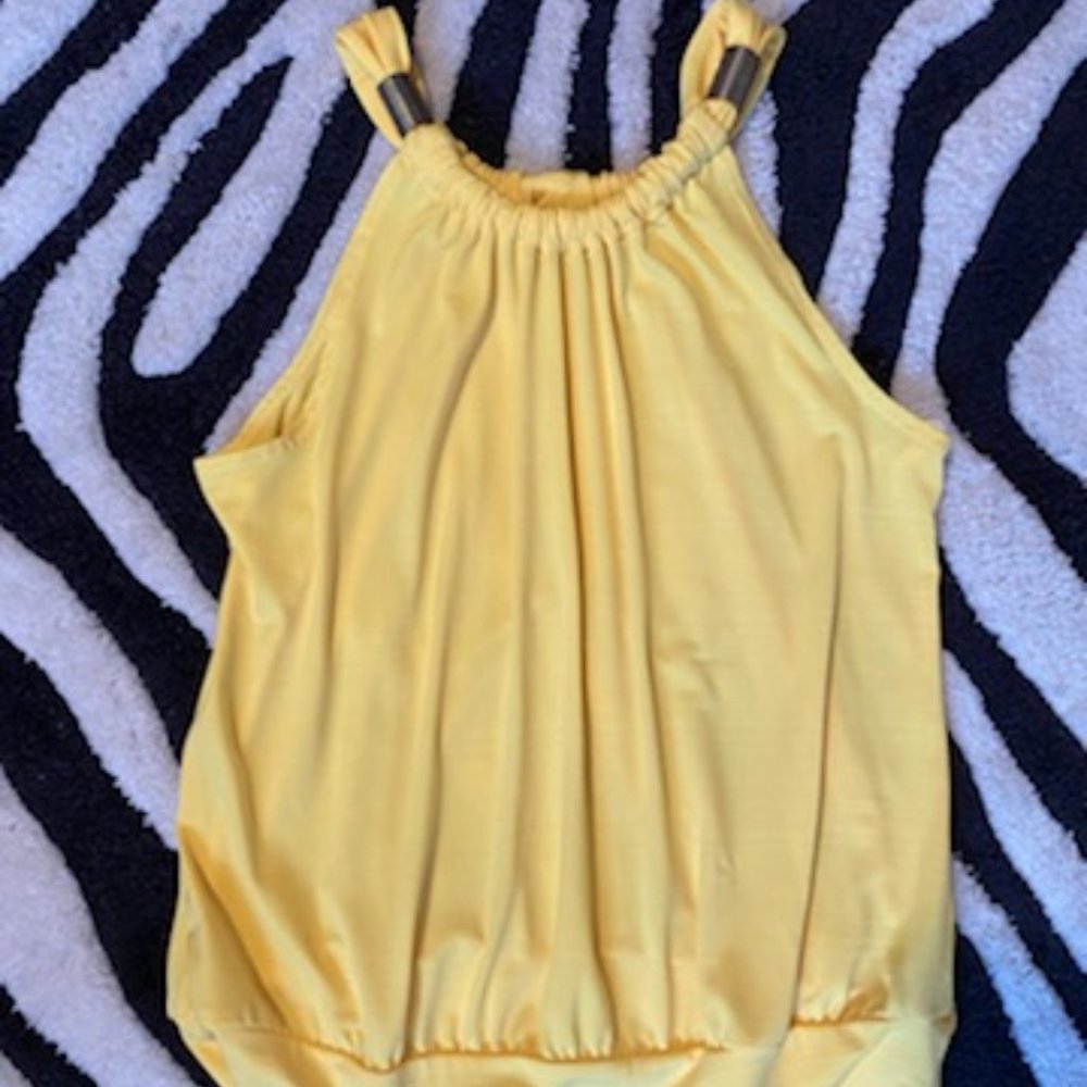 Yellow halter